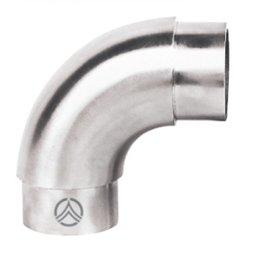 90 degree bend-Long Radius Style-48.3mm o/d x 2mm wall Push Fit Grade 316 Satin polished 